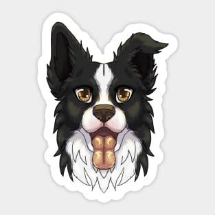 Black Border Collie Sticker